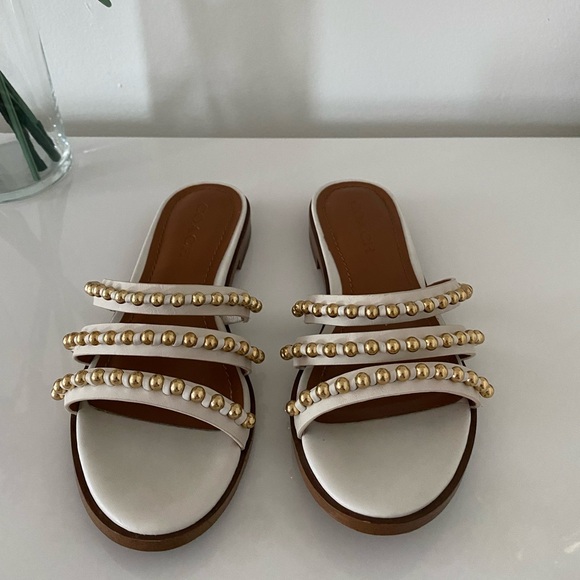 Coach Leather Slide Sandal - Picture 3 of 4